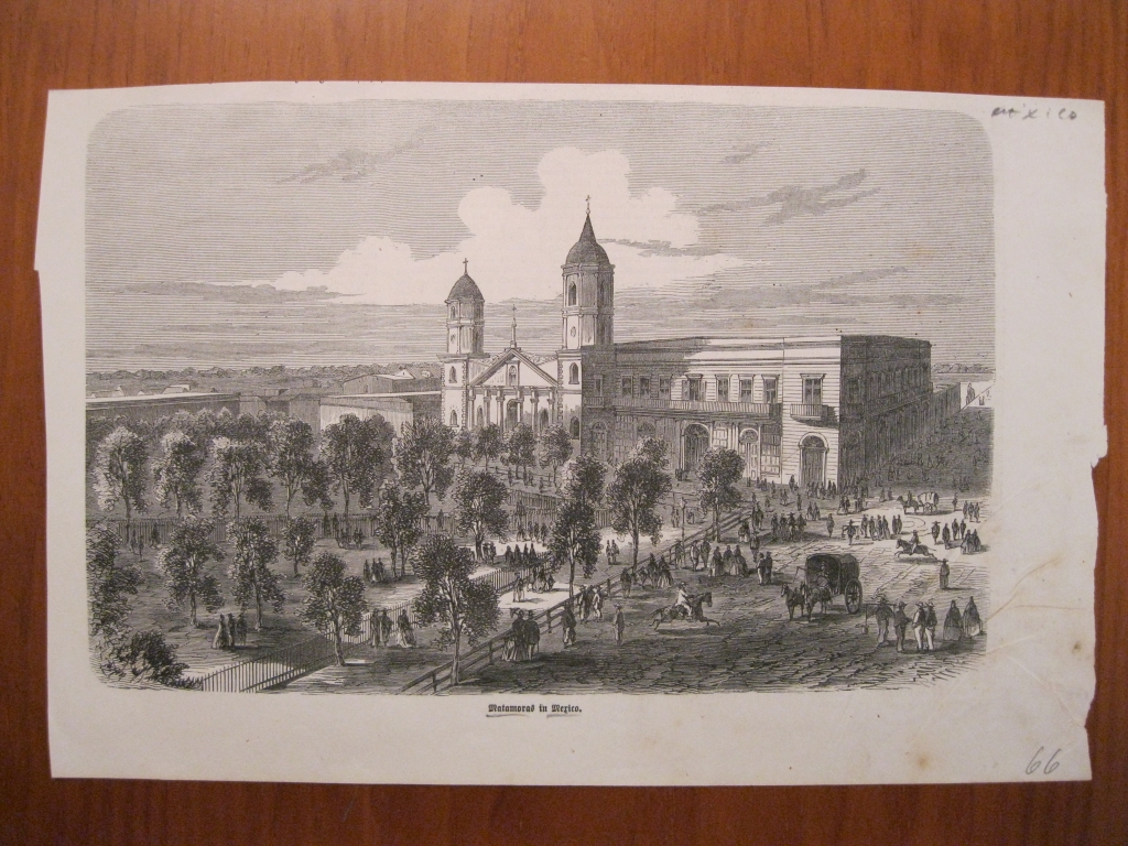 Vista de la ciudad de Matamoros, (Tamaulipas, México, 1866
